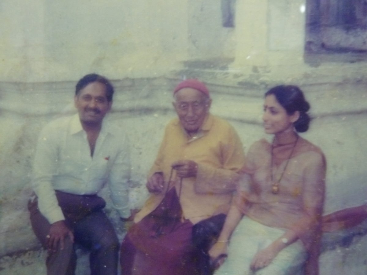 Dr. Naram mit seinem Lehrer Skri Baba Ramdas
